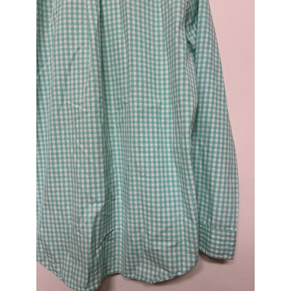 Vineyard Vines Men’s Turquoise Plaid Long Sleeve Classic Fit Tucker Size Medium - Picture 10 of 12